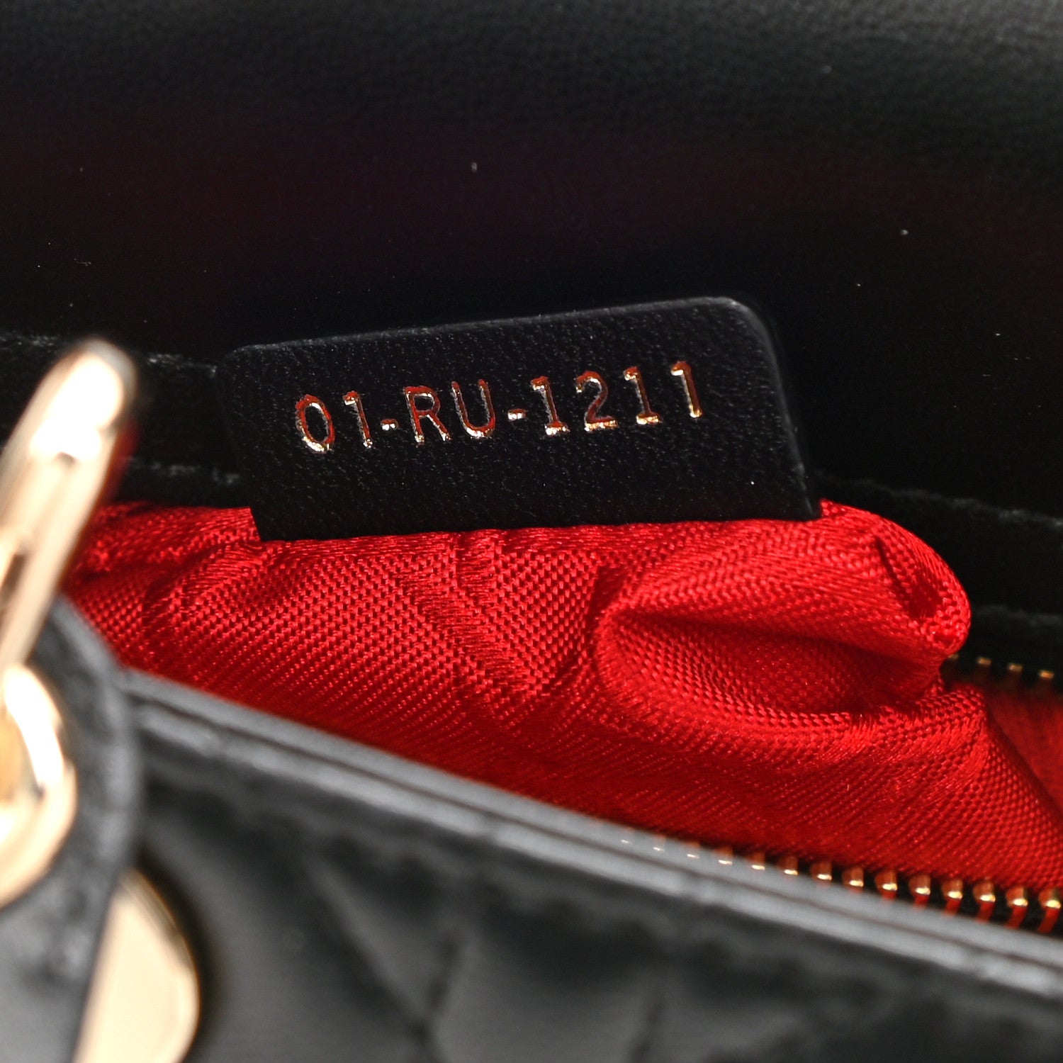 Christian Dior Lambskin Cannage Mini Lady Dior Black 7 of 11