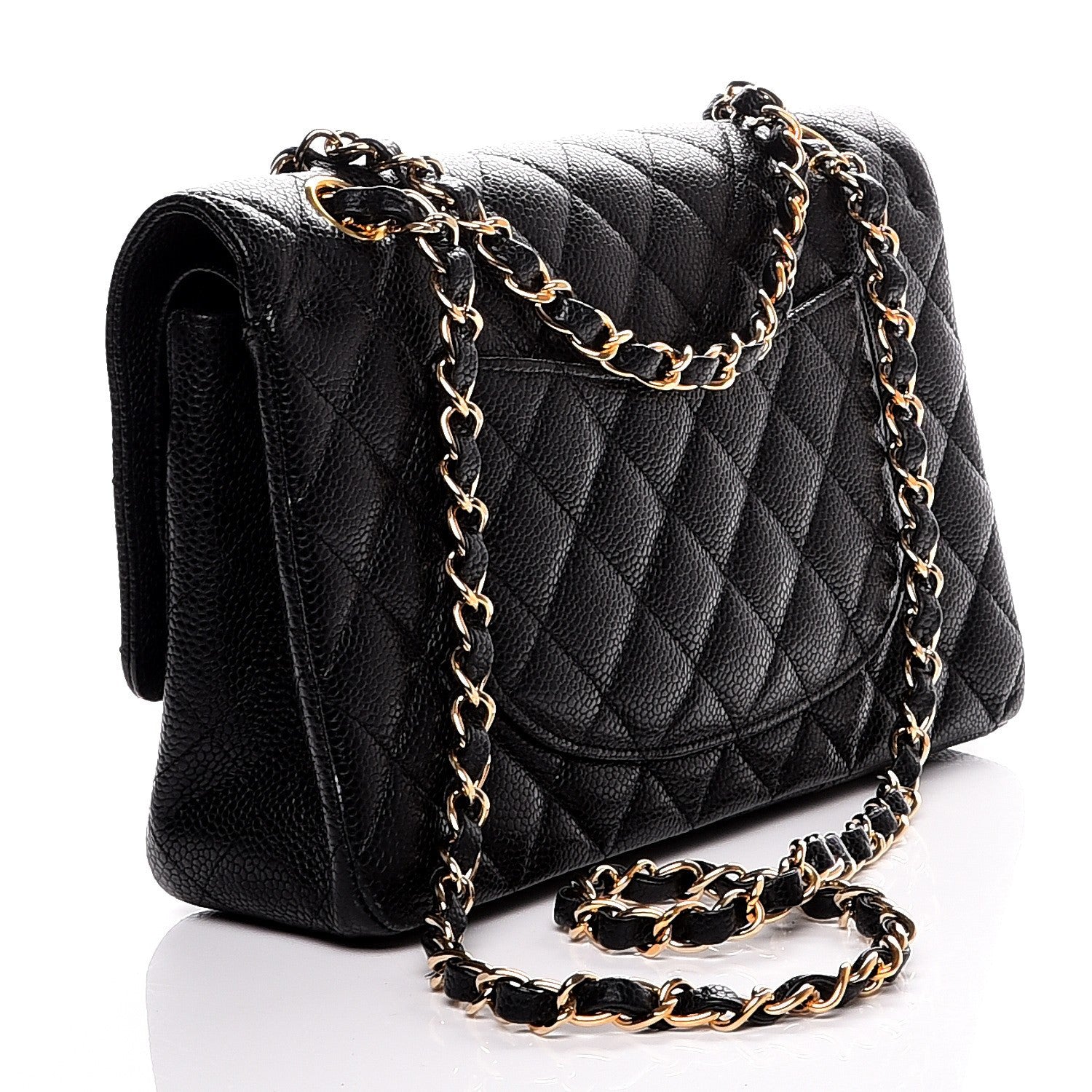 Chanel Caviar Quilted Medium Double Flap Black 4 of 10