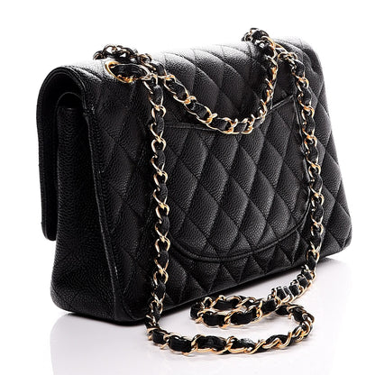 Chanel Caviar Quilted Medium Double Flap Black 4 of 10