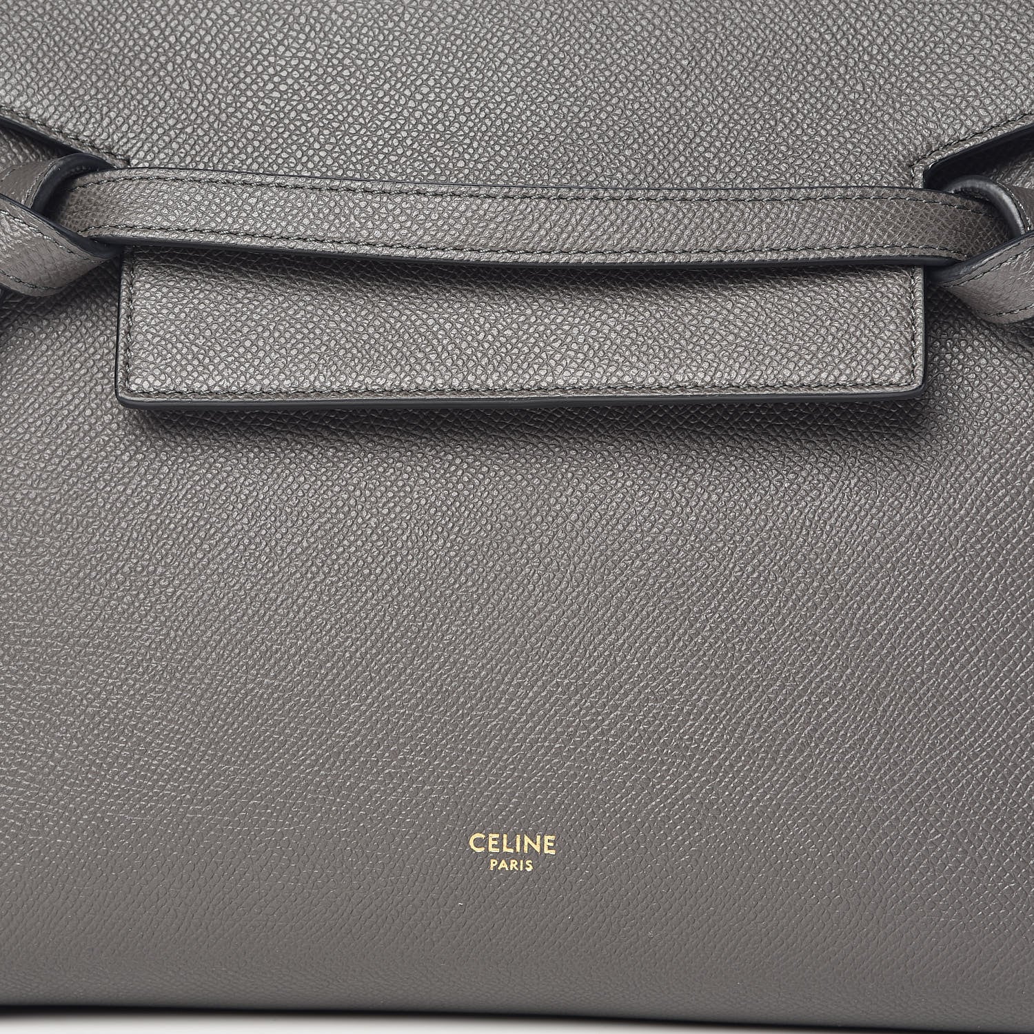 Celine Grained Calfskin Micro Belt Bag Grey 10 of 10