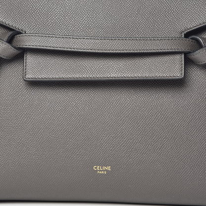 Celine Grained Calfskin Micro Belt Bag Grey 10 of 10