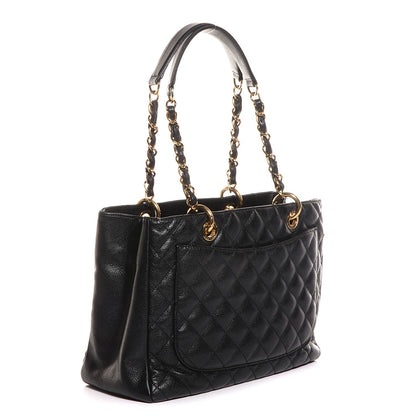 Chanel Caviar Quilted Grand Shopping Tote GST Black 3 of 7