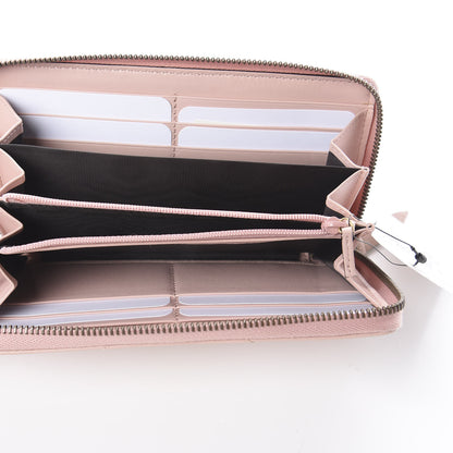 Gucci Calfskin Matelasse GG Marmont Zip Around Wallet Perfect Pink 4 of 5