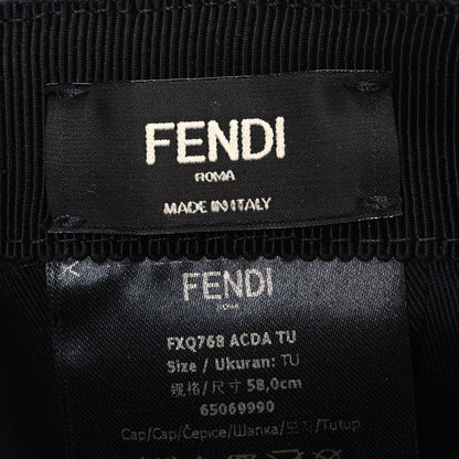 Fendi X JOSHUA VIDES Nylon FF Baseball Hat White Black 8 of 8