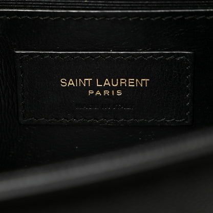 Saint Laurent Grain De Poudre Small Monogram Kate Satchel Black 6 of 11
