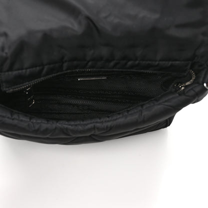 Prada Re-Nylon Quilted Padded Flap Shoulder Bag Black 5 of 8