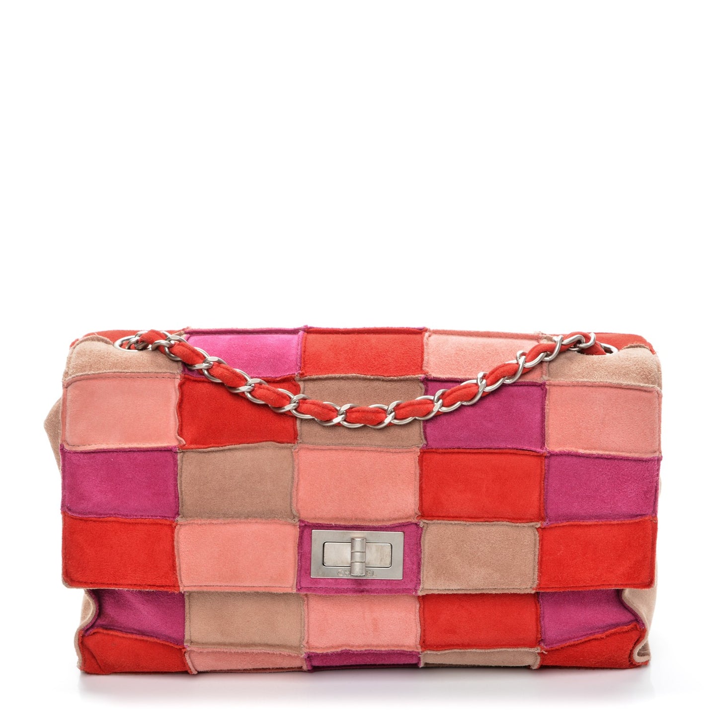 Suede Patchwork Medium Mademoiselle Flap Multicolor