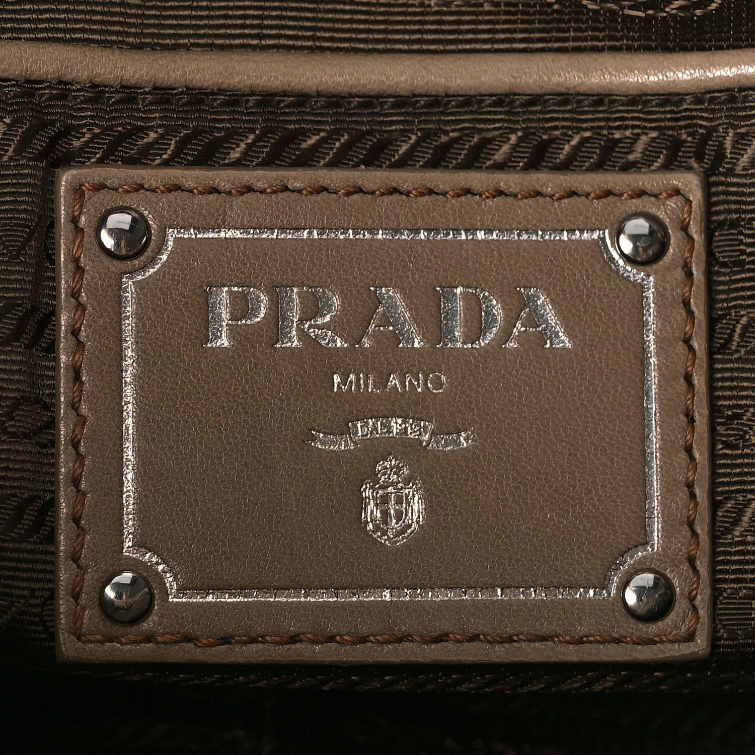 Prada Nappa Gaufre Tote Cuoio Argilla 6 of 17