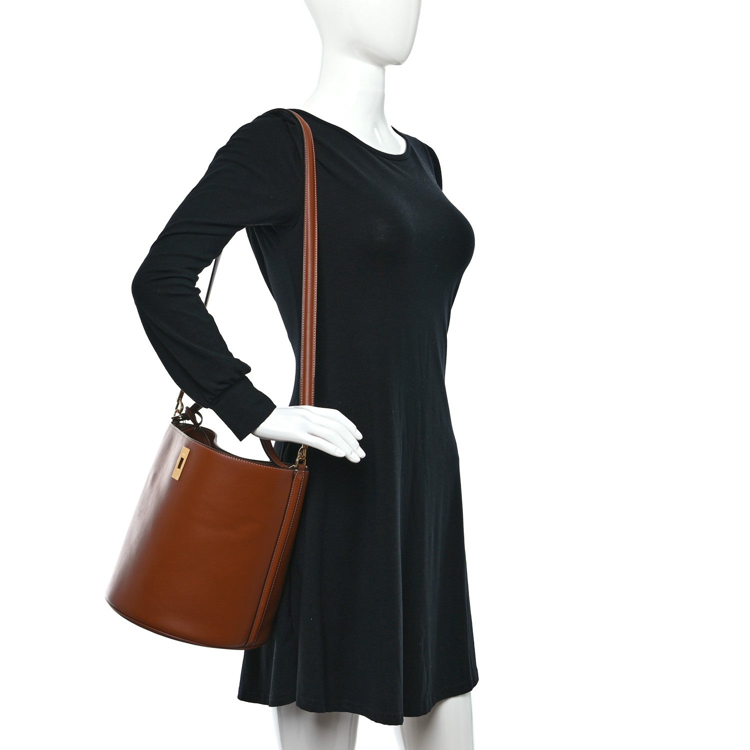 Celine Smooth Calfskin Bucket 16 Bag Tan 2 of 12