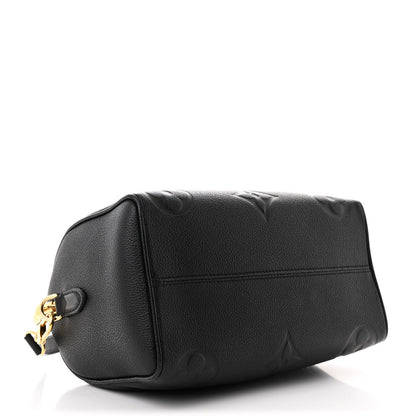 Louis Vuitton Empreinte Monogram Giant Speedy Bandouliere 25 Black 4 of 9