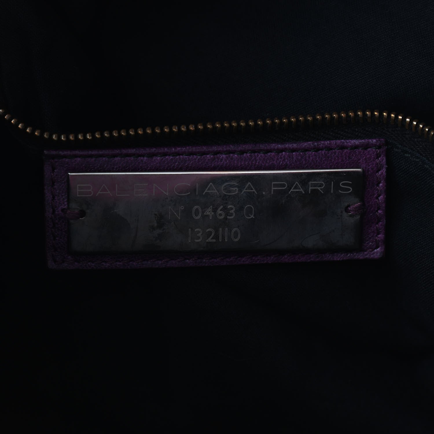 Balenciaga Agneau Classic Hardware Work Raisin 6 of 15