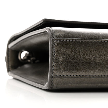 Saint Laurent Ribbed Calfskin Medium Monogram Kate Satchel Anthracite 8 of 11