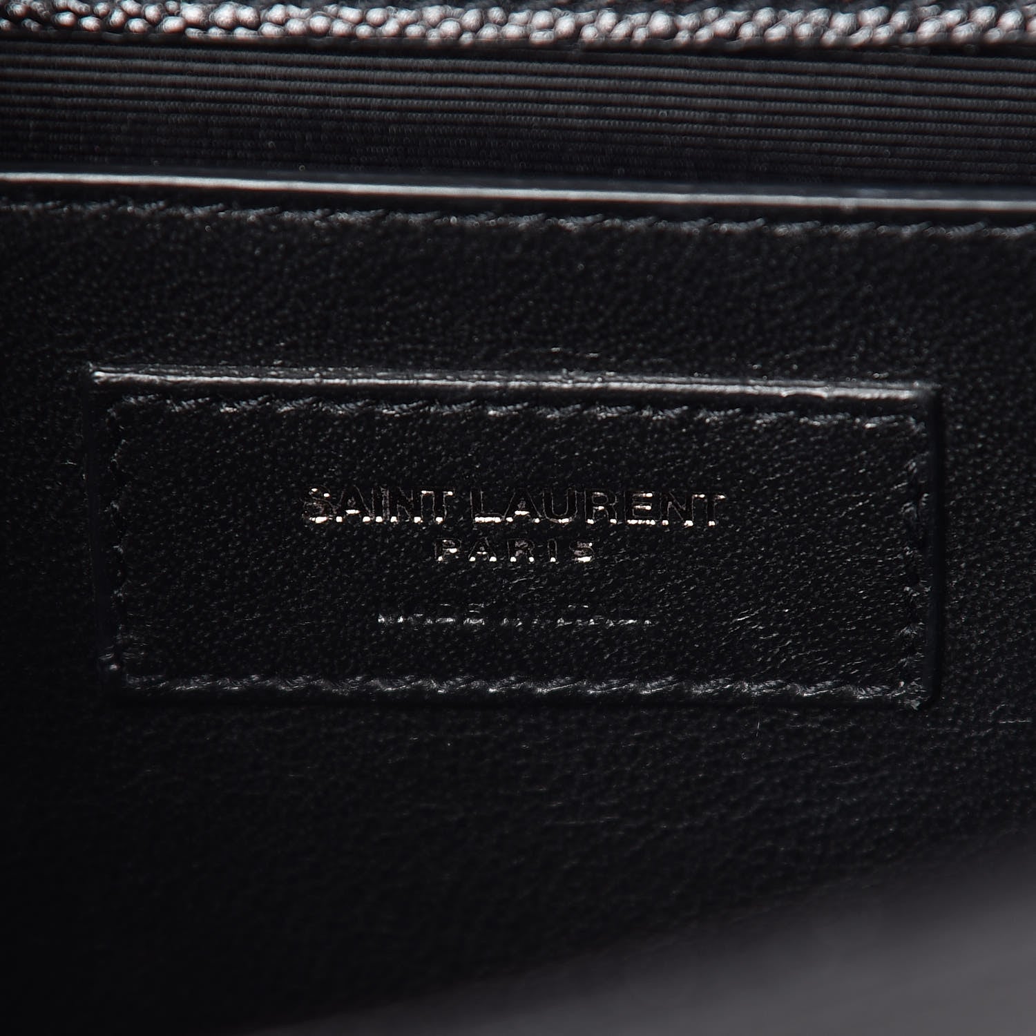 Saint Laurent Grain De Poudre Small Monogram Kate Satchel Black 9 of 9