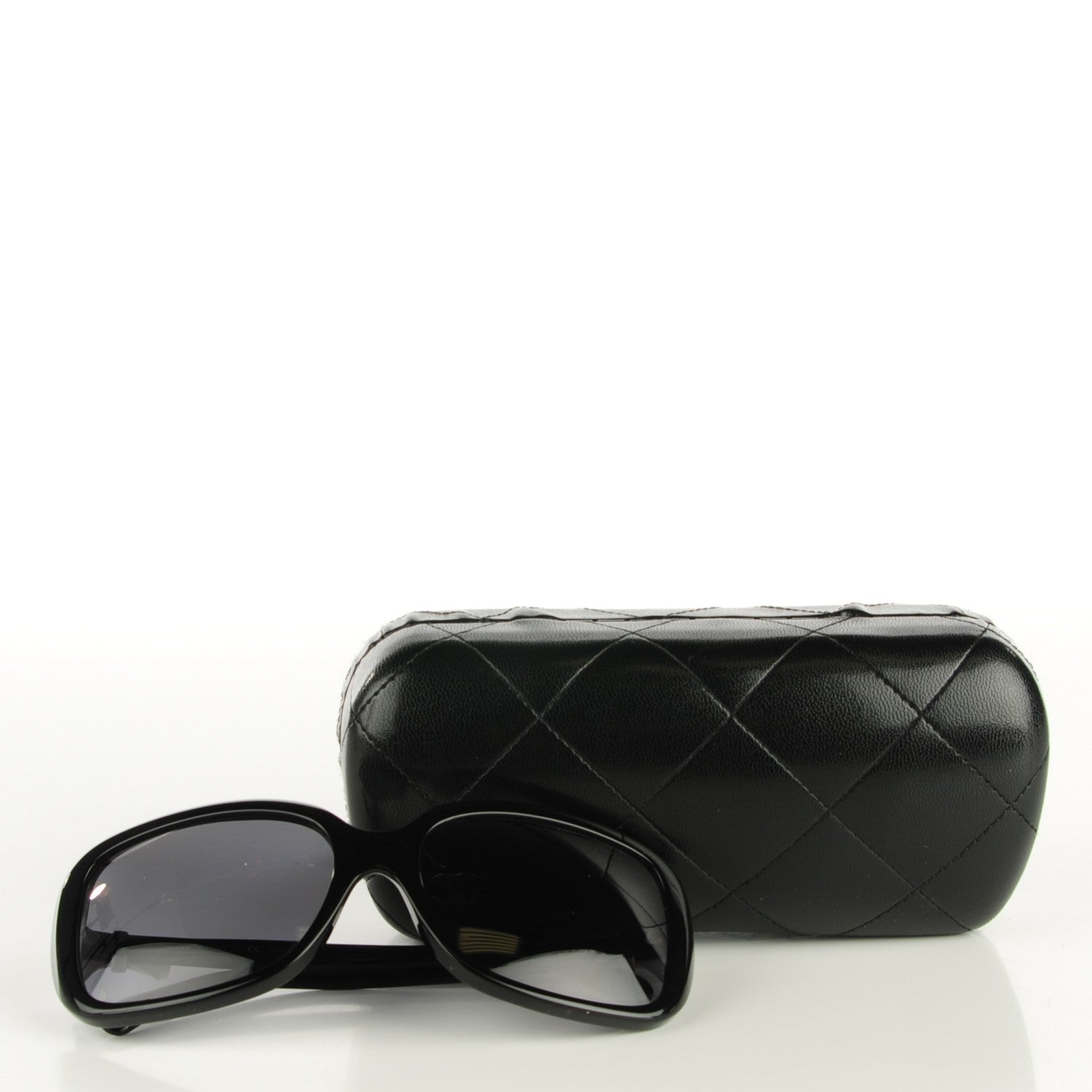 Chanel CC Bow Sunglasses 5171 Black White 6 of 6
