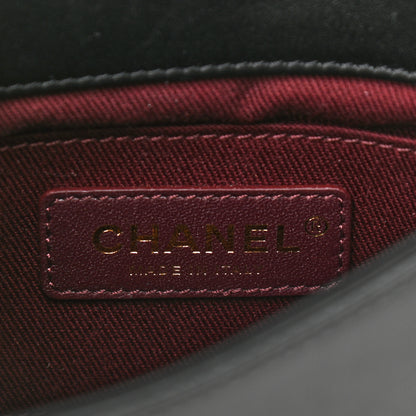 Chanel Calfskin Stitched Flap Black 6 of 11