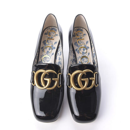 Gucci Vernice GG Victoire 55mm Loafer Pumps 36 Black 5 of 10