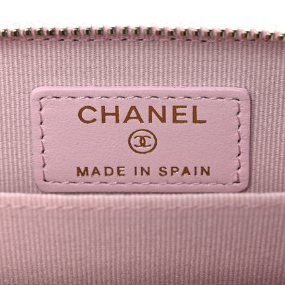 Chanel Caviar Quilted Zip Coin Purse Light Pink 8 of 11