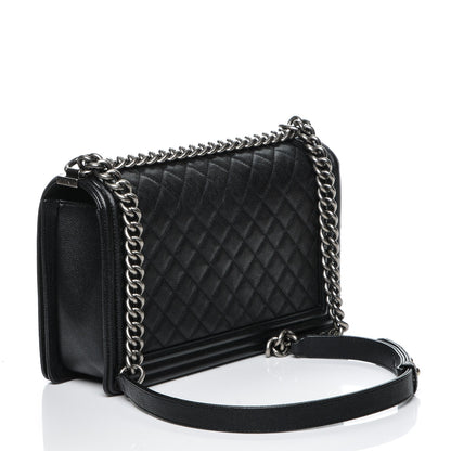 Chanel Caviar Quilted New Medium Boy Flap Black 3 of 7