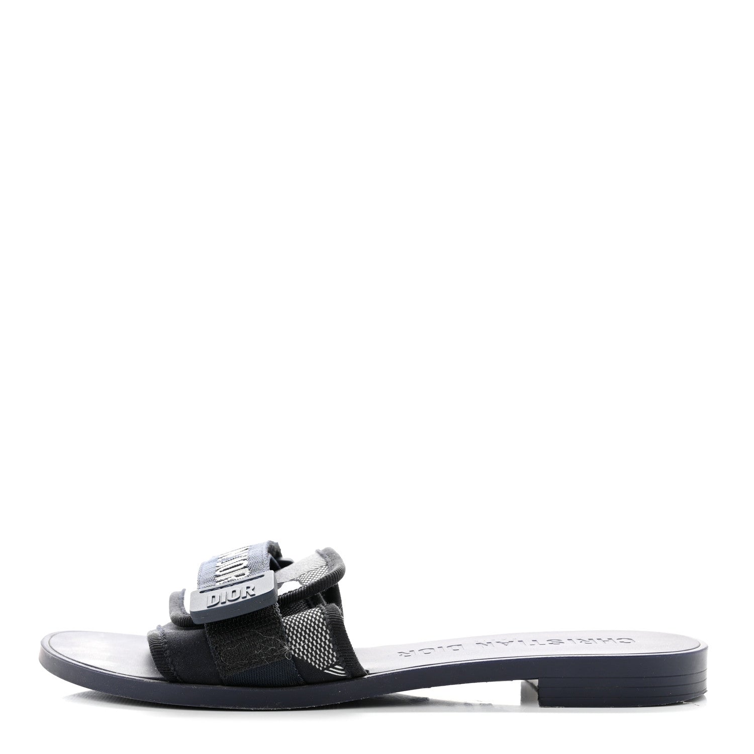 Christian Dior Technical Stretch Fabric Camouflage Dio(r)evolution Slide Sandals 36 Deep Blue 1 of 9