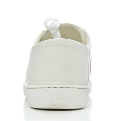 Gucci Calfskin Bee Star Embroidered Sylvie Web Ace Sneakers 35 White 18 of 20
