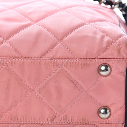 Prada Tessuto Nylon Quilted Shoulder Bag Rosa Black 16 of 18