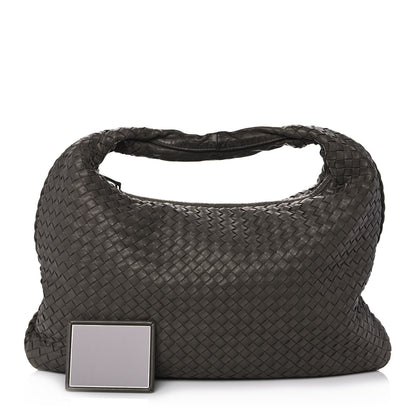 Bottega Veneta Nappa Intrecciato Large Veneta Hobo Grey 1 of 9