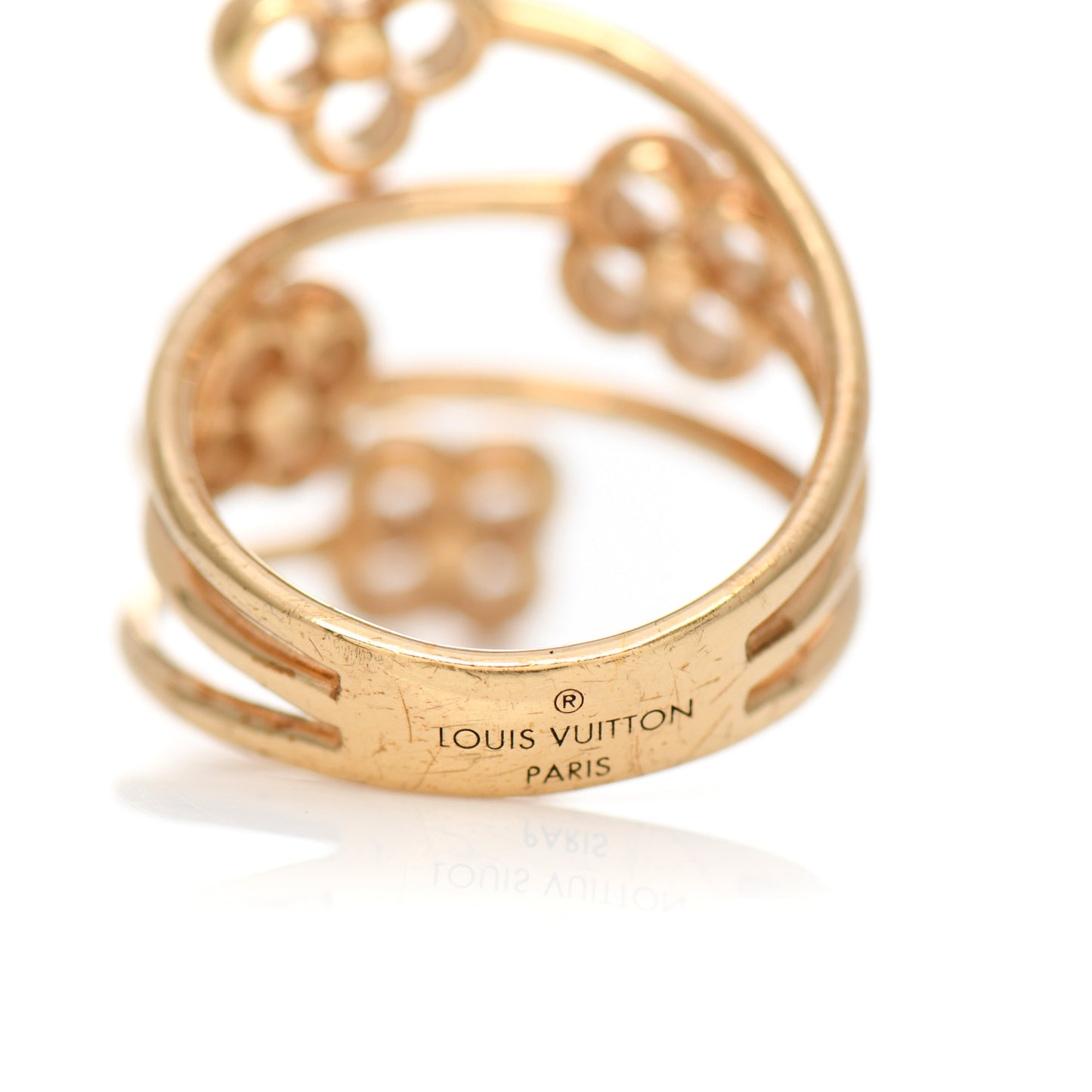 Flower Full Ring M Gold