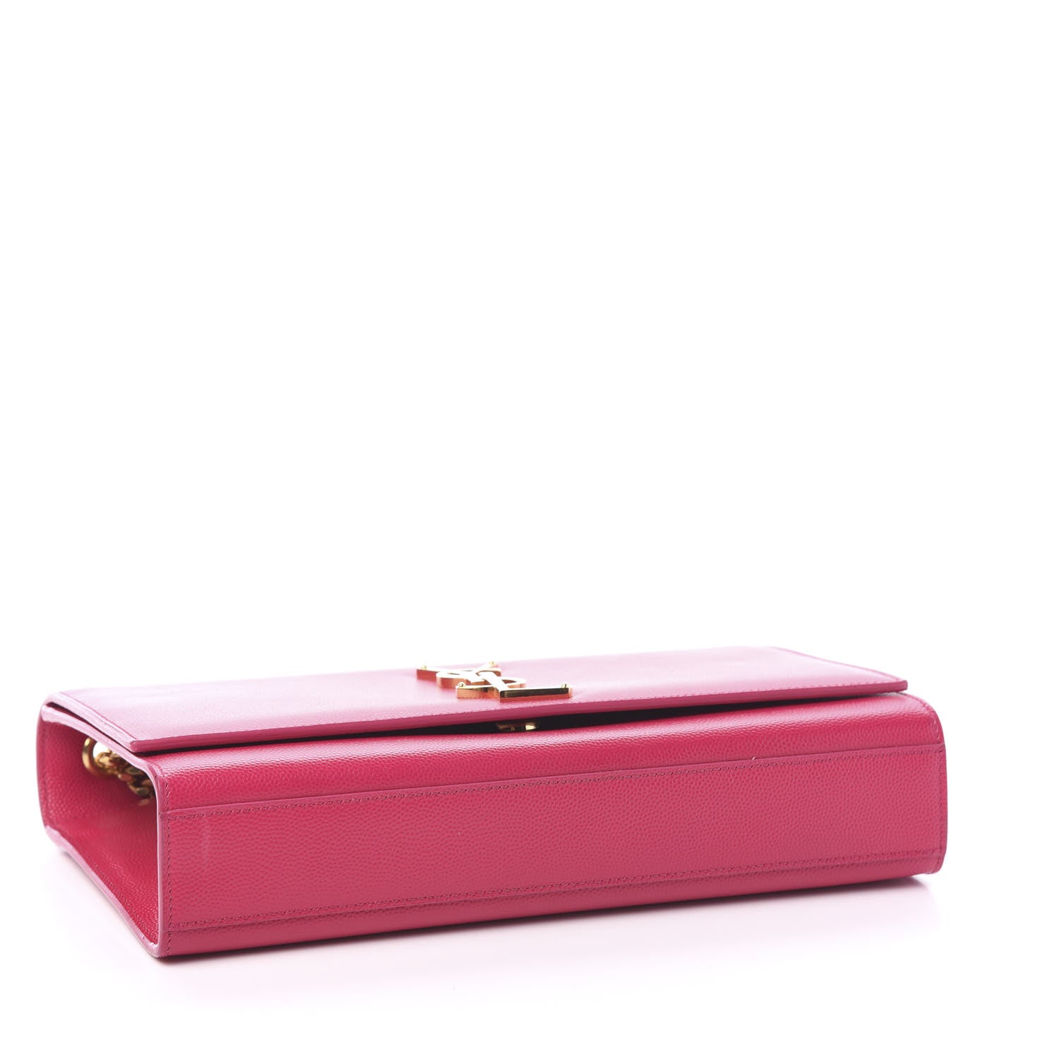 Saint Laurent Grain De Poudre Medium Monogram Kate Satchel Lipstick Fuchsia 3 of 7