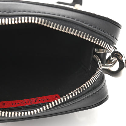 Valentino Garavani Calfskin VLTN Print Messenger Bag Black 5 of 9