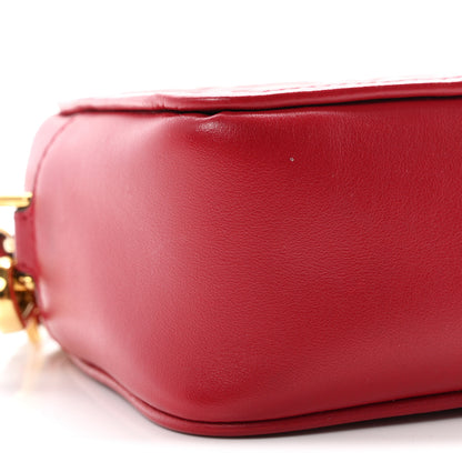 Fendi Vitello Century FF 1974 Embossed Mini Camera Case Fragola 9 of 10