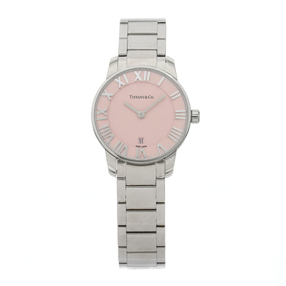 Tiffany Stainless Steel 29mm Atlas 2-Hand Quartz Watch Pink 1 of 5