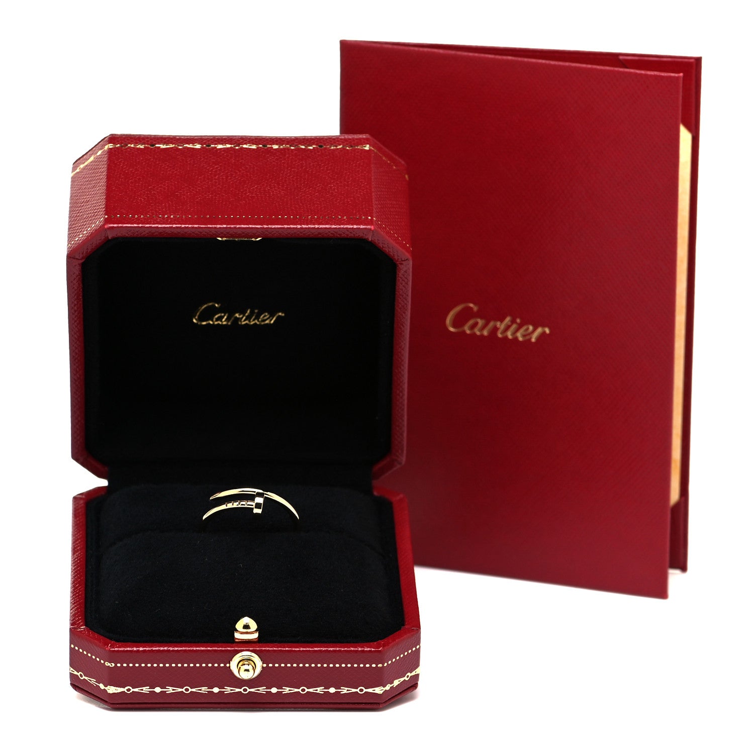 Cartier 18K Yellow Gold Small Juste Un Clou Ring 57 8 5 of 5
