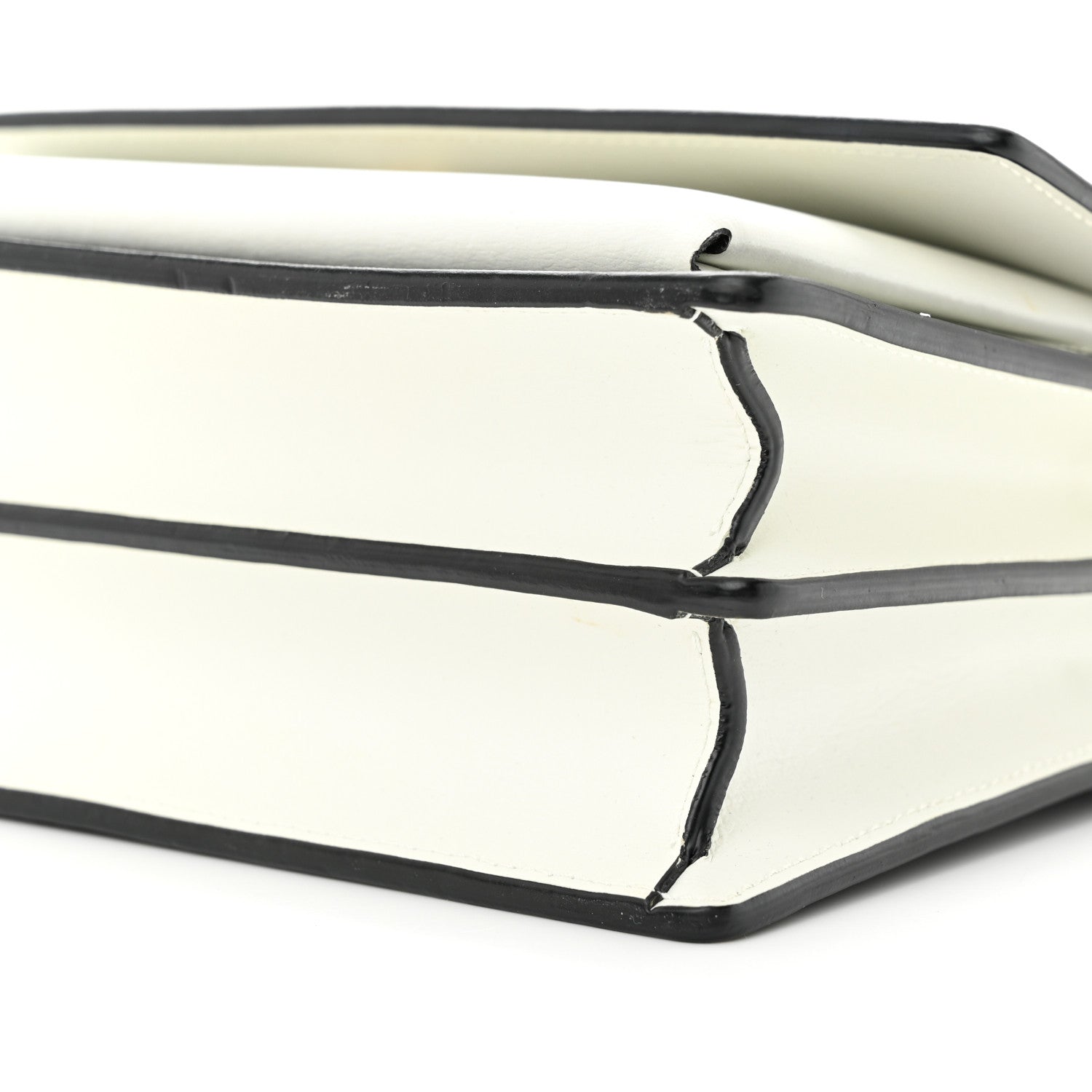 Saint Laurent Calfskin Bi-Color Medium Monogram Sunset Black Pearl White 9 of 13