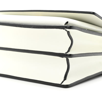 Saint Laurent Calfskin Bi-Color Medium Monogram Sunset Black Pearl White 9 of 13