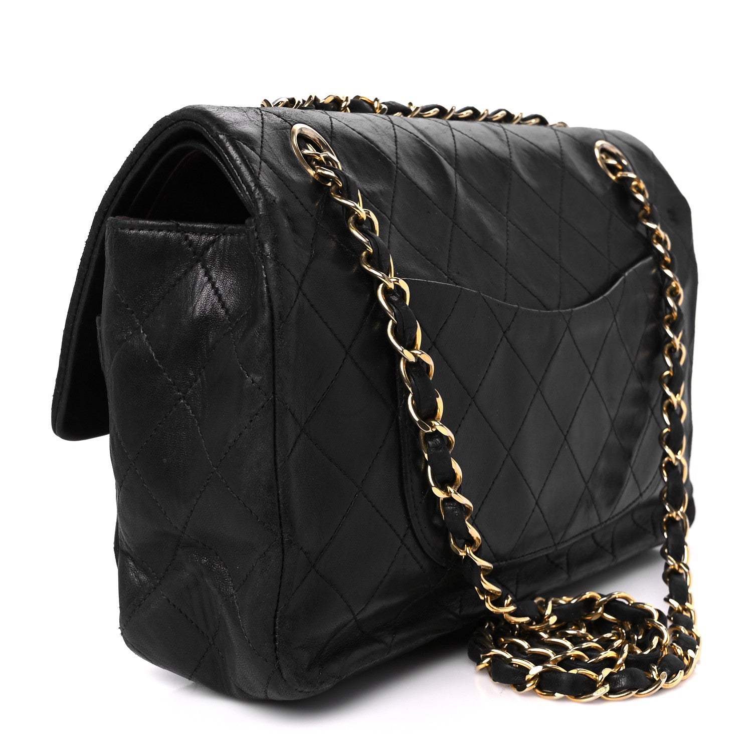 Chanel Lambskin Quilted Small Double Flap Black 3 of 12