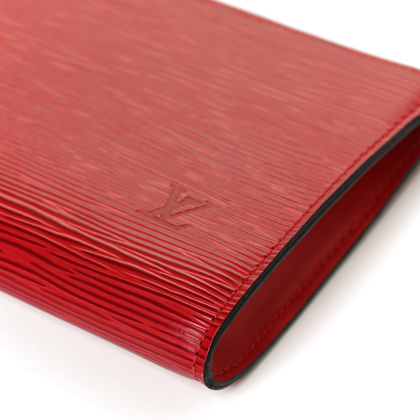 Epi Pochette Accessories 24 Castillan Red
