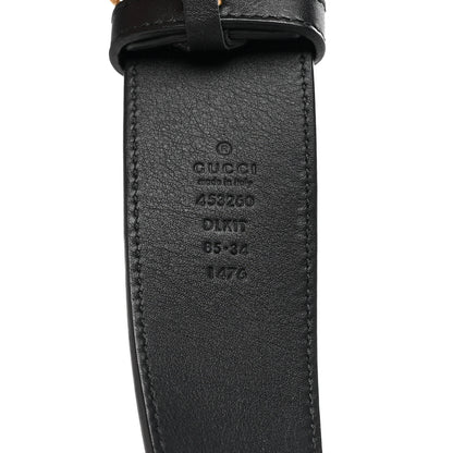 Gucci Moon Calfskin Pearl Double G 40mm Belt 85 34 Black Cream 3 of 5