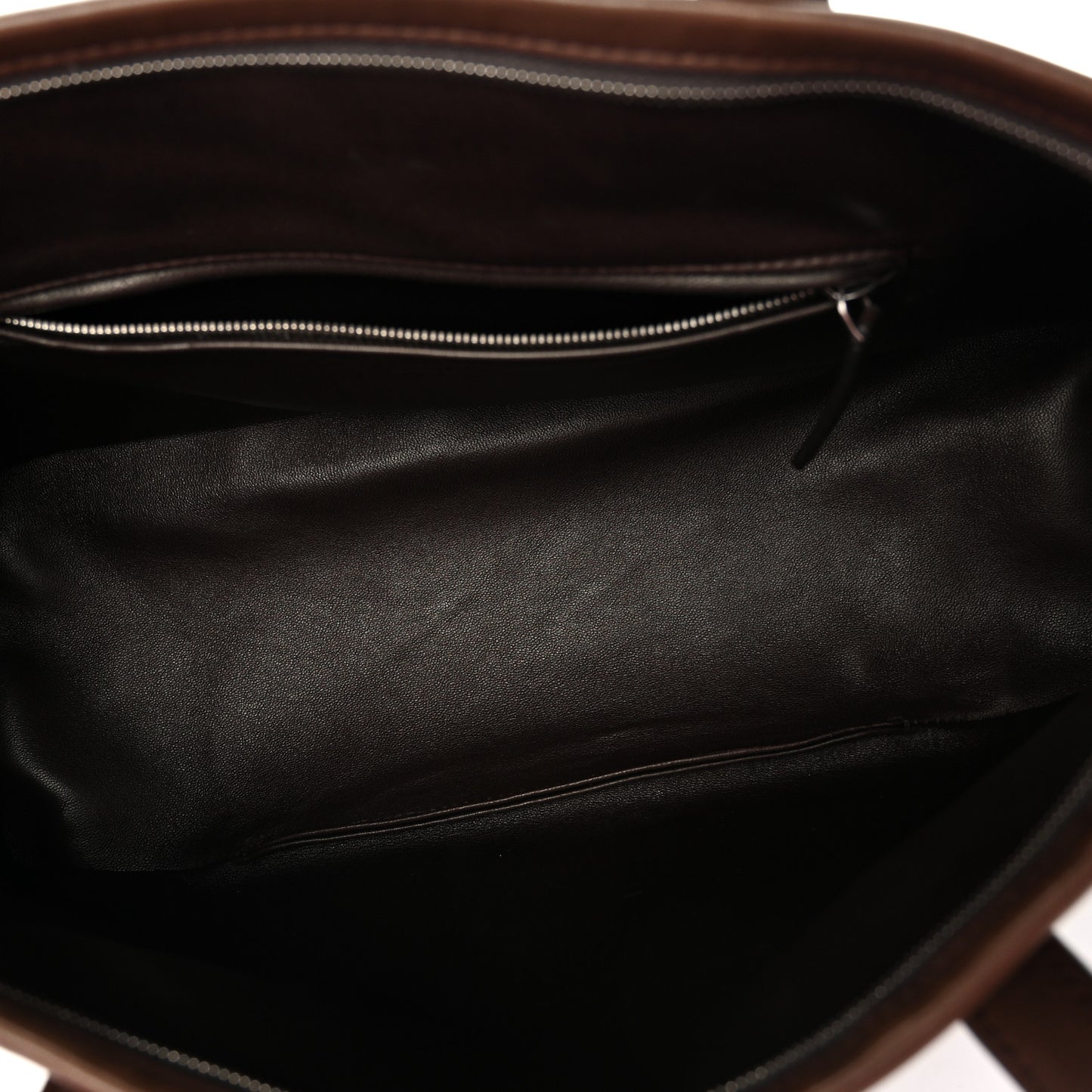 Calfskin Marcel Slouchy Top Handle Bag Deep Brown