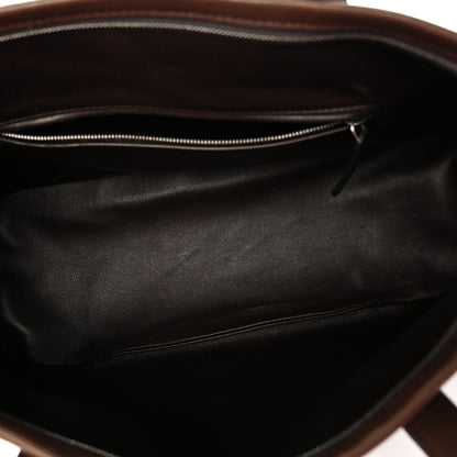 The Row Calfskin Marcel Slouchy Top Handle Bag Deep Brown 5 of 10