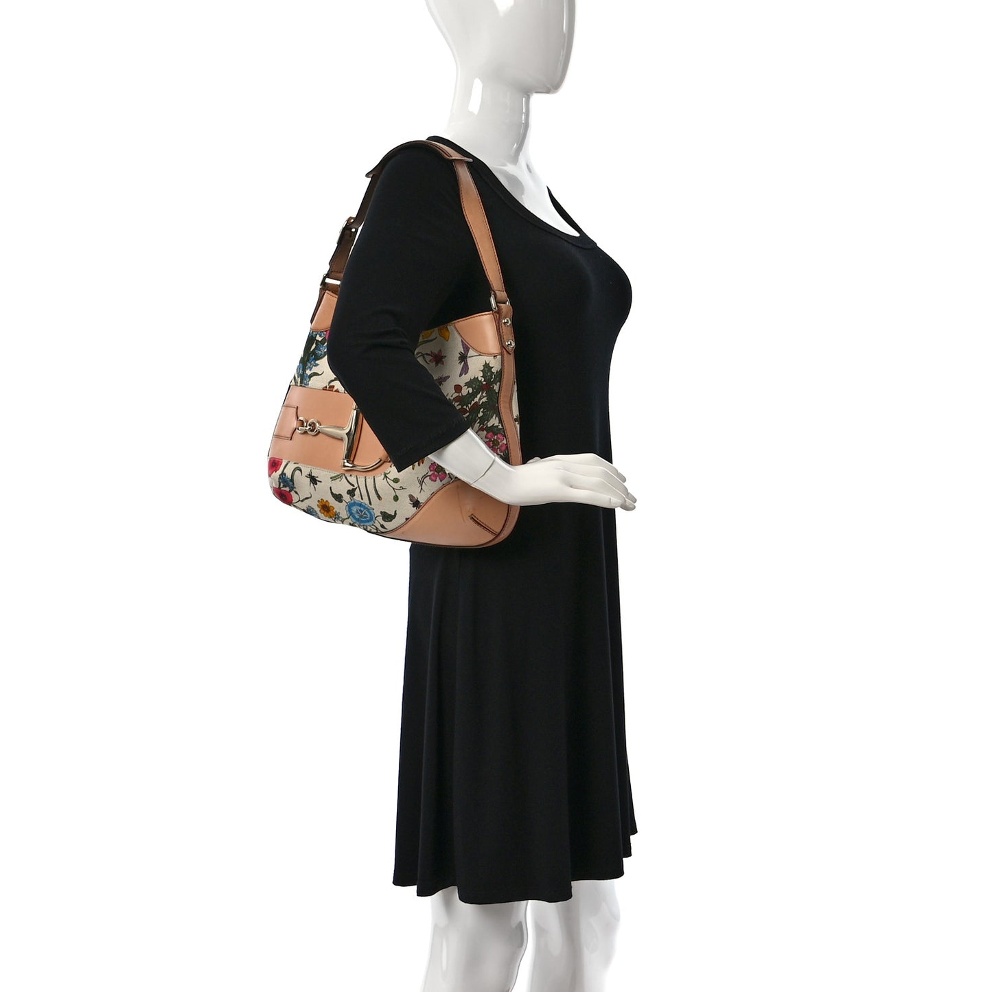 Canvas Floral Flora Hasler Hobo Beige