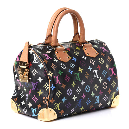 Louis Vuitton Monogram Multicolor Speedy 30 Black 4 of 8