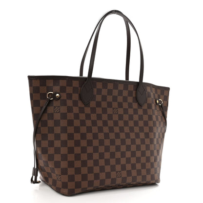 Louis Vuitton Damier Ebene Neo Neverfull MM Rose Ballerine 3 of 9
