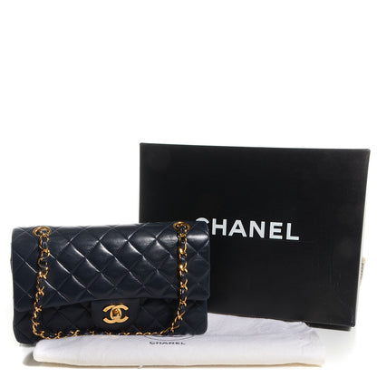 Chanel Lambskin Quilted Small Double Flap Navy 5 of 10