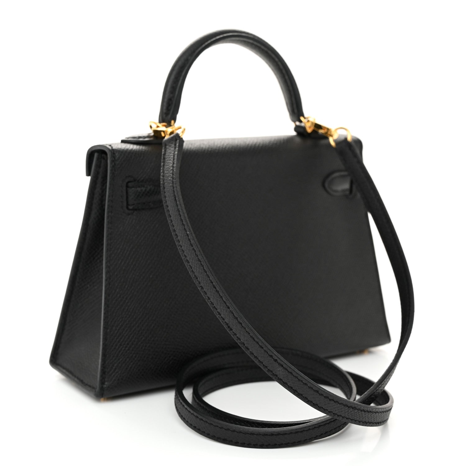 Hermes Epsom Mini Kelly Sellier 20 Black 3 of 11