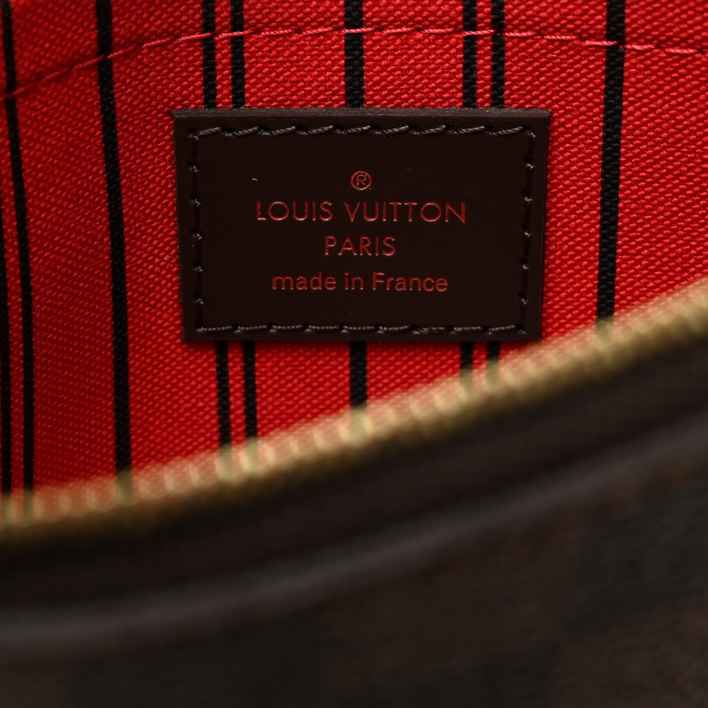 LOUIS VUITTON Damier Ebene Neverfull MM GM Pochette
