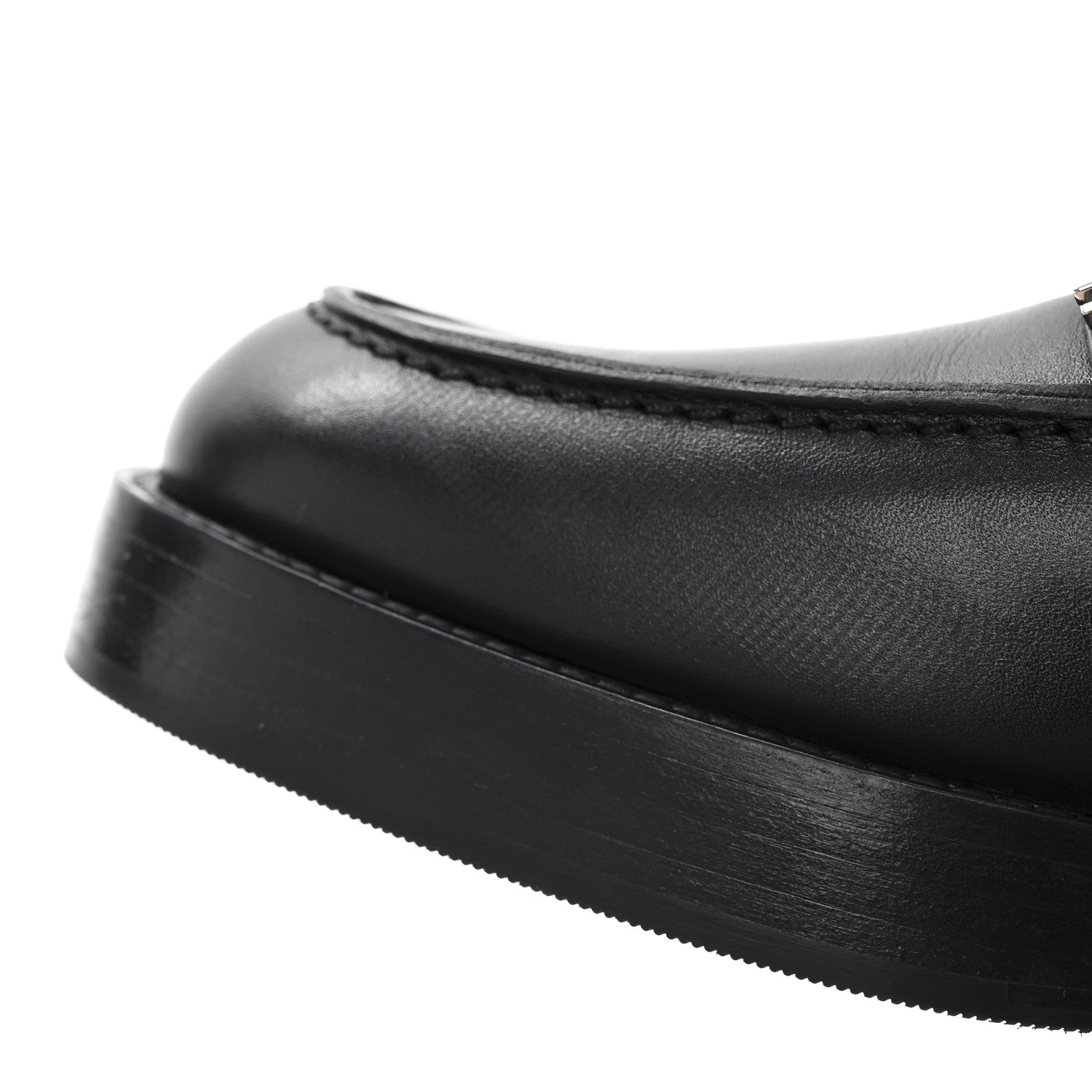 Hermes Calfskin Womens Hot Loafer 38 Black 10 of 12