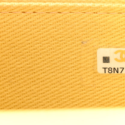 Chanel Caviar Quilted Business Affinity Clutch With Chain Flap Yellow 8 of 11