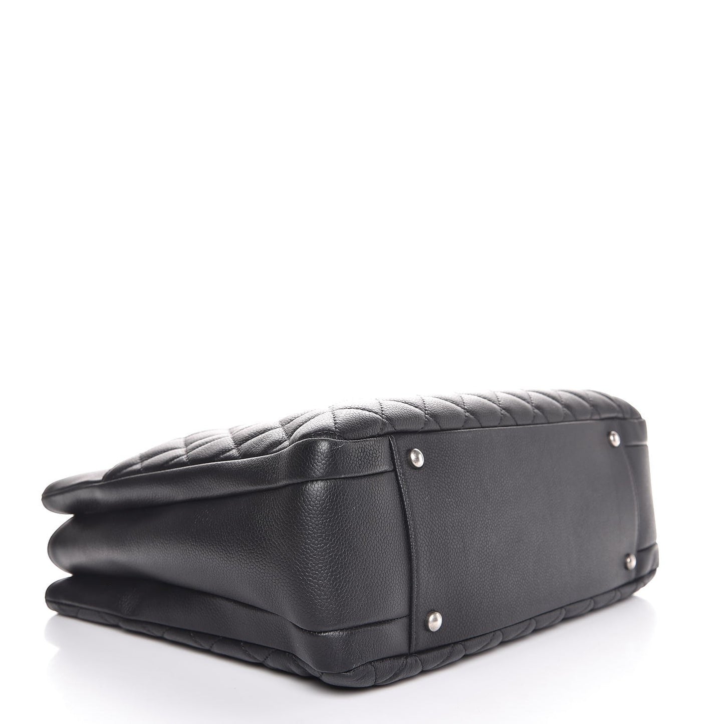 Caviar Quilted Urban Companion Shopping Tote Black