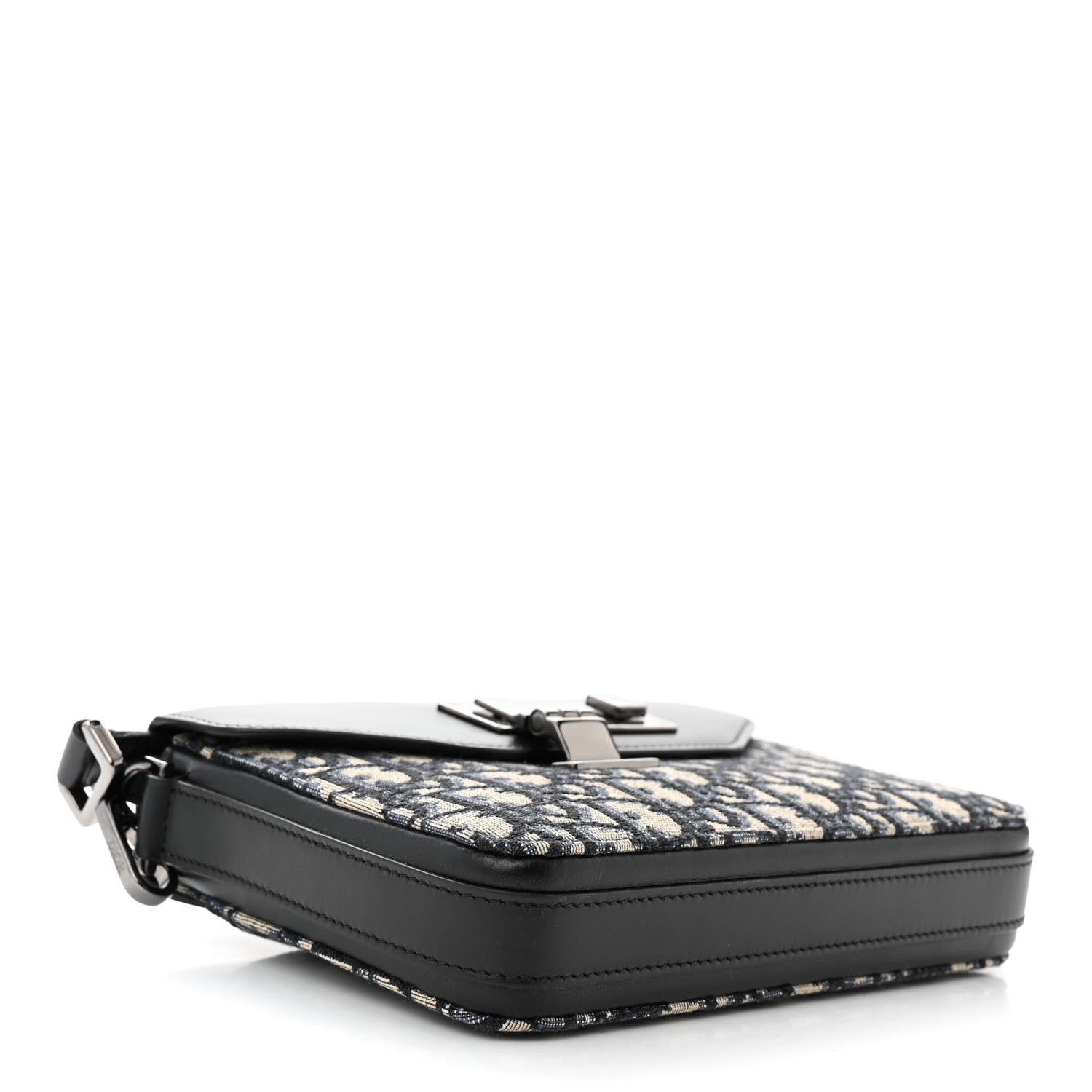 Christian Dior Oblique Smooth Calfskin Messenger Beige Black 4 of 12