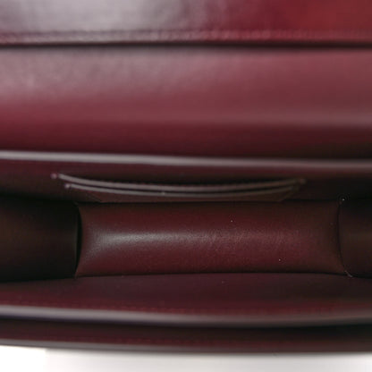 Salvatore Ferragamo Dapple Calfskin Fiamma Crossbody Bag Dark Barolo 5 of 10